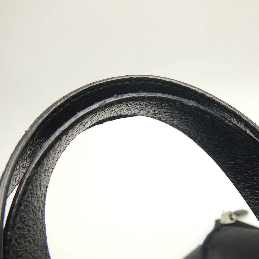 BVLGARI ブルガリ ロゴマニア ハンドバッグ キャンバスxレザー ブラック レディース /253781【中古】