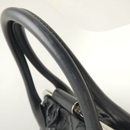 CHANEL シャネル ワイルドステッチ ガマ口 ハンドバッグ ラムスキン ブラック レディース /253803【中古】