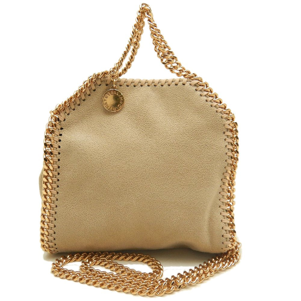 Stella McCartney ステラマッカートニー ファラベラ タイニートート 391698W9355 ハンドバッグ ポリエステル クロテッドクリーム レディース /253809【中古】