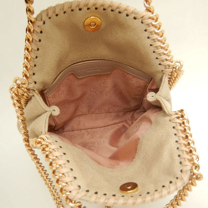 Stella McCartney ステラマッカートニー ファラベラ タイニートート 391698W9355 ハンドバッグ ポリエステル クロテッドクリーム レディース /253809【中古】