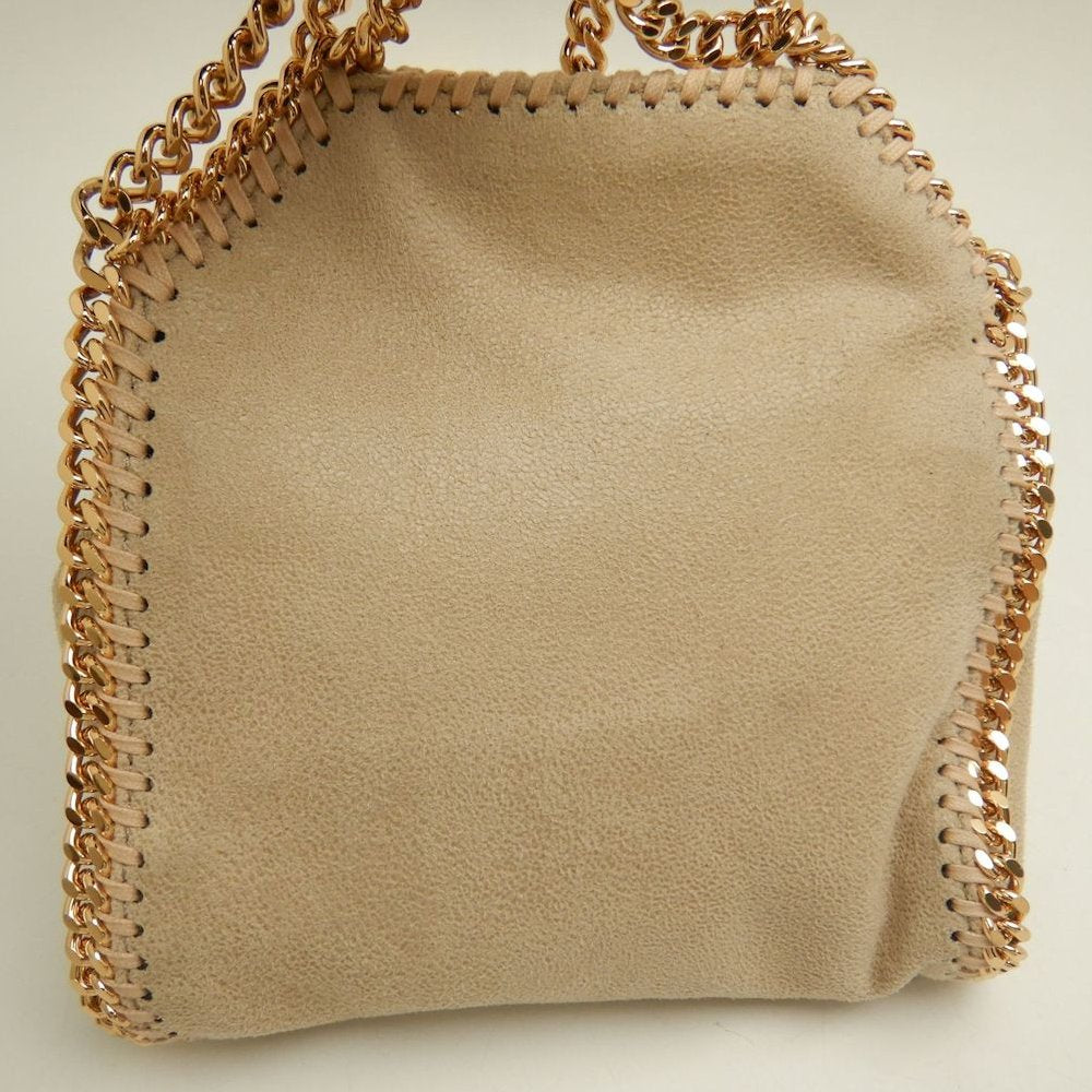 Stella McCartney ステラマッカートニー ファラベラ タイニートート 391698W9355 ハンドバッグ ポリエステル クロテッドクリーム レディース /253809【中古】