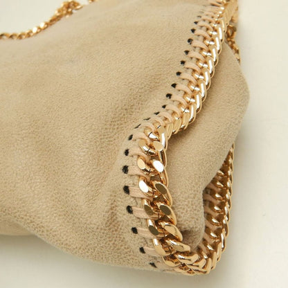 Stella McCartney ステラマッカートニー ファラベラ タイニートート 391698W9355 ハンドバッグ ポリエステル クロテッドクリーム レディース /253809【中古】