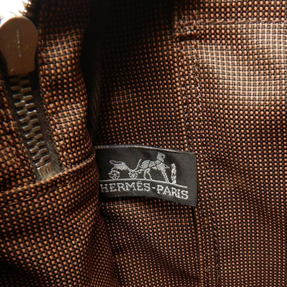 HERMES エルメス エールライン トートMM トートバッグ ポリエステル ブラウン レディース /253810【中古】