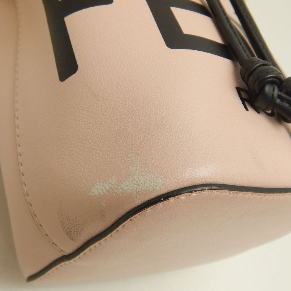 FENDI フェンディ モントレゾール 8BS010 ショルダーバッグ レザー ピンク ブラック レディース /253814【中古】