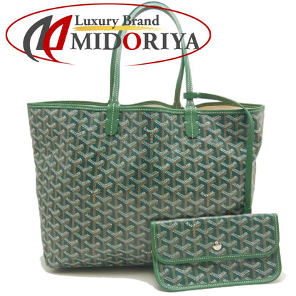 GOYARD ゴヤール サンルイPM トートバッグ ゴヤールディンキャンバス グリーン レディース /253822【中古】