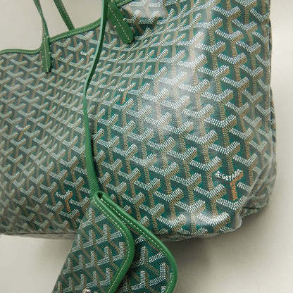 GOYARD ゴヤール サンルイPM トートバッグ ゴヤールディンキャンバス グリーン レディース /253822【中古】