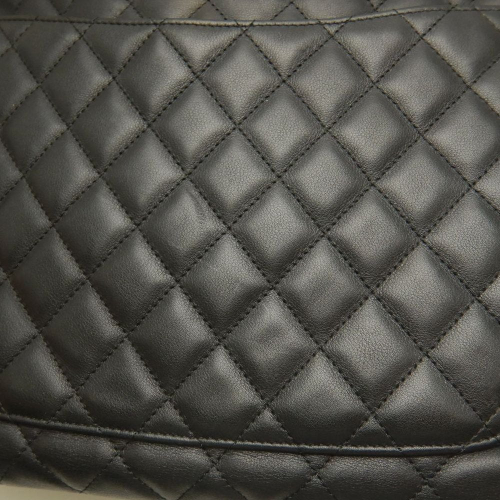 CHANEL シャネル カンボンライン ラージトート A25169 トートバッグ レザー ブラック ホワイト レディース /253825【中古】