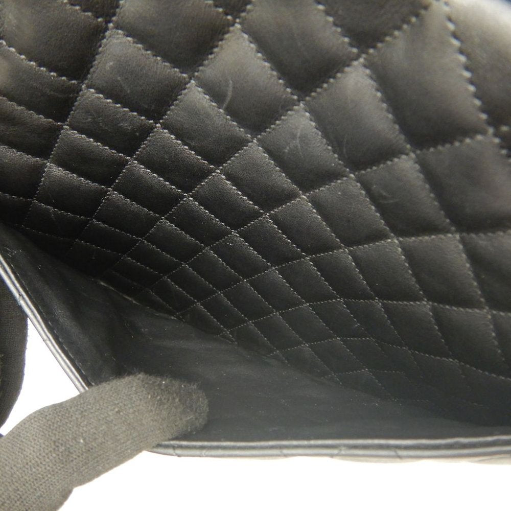 CHANEL シャネル カンボンライン ラージトート A25169 トートバッグ レザー ブラック ホワイト レディース /253825【中古】