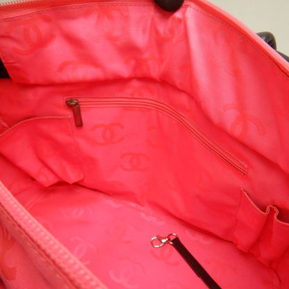 CHANEL シャネル カンボンライン ラージトート A25169 トートバッグ レザー ブラック ホワイト レディース /253825【中古】