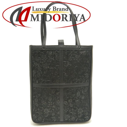 INDEN-YA 印傳屋 ミニハンドバッグ 鹿革 ブラック レディース /253829【中古】