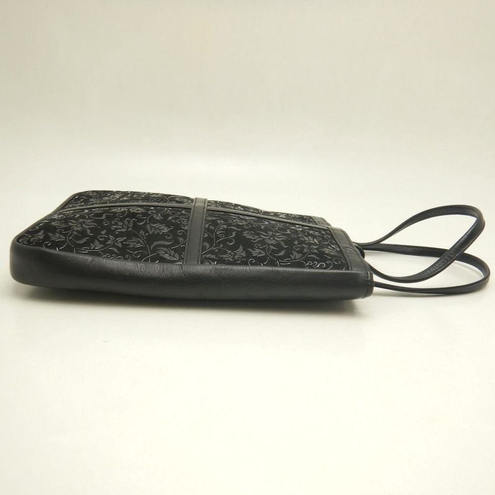 INDEN-YA 印傳屋 ミニハンドバッグ 鹿革 ブラック レディース /253829【中古】