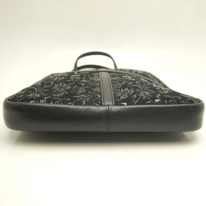 INDEN-YA 印傳屋 ミニハンドバッグ 鹿革 ブラック レディース /253829【中古】