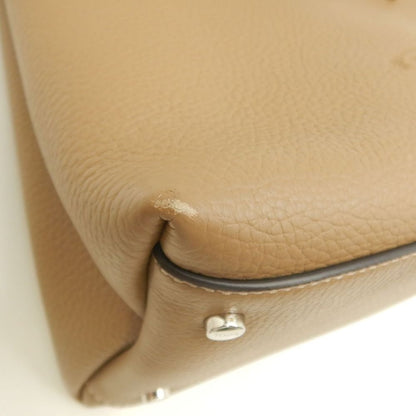 TOD’S トッズ Tタイムレス マイクロ ハンドバッグ レザー ブラウン レディース /253832【中古】