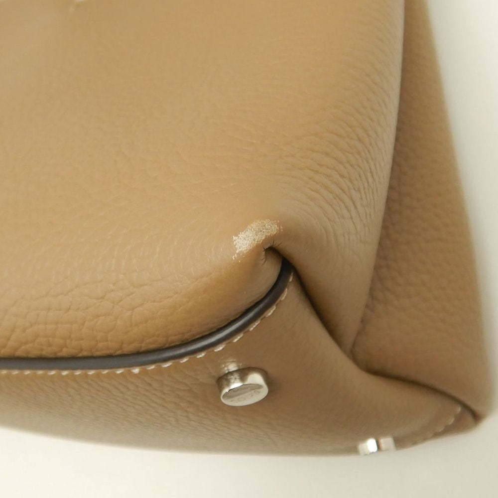 TOD’S トッズ Tタイムレス マイクロ ハンドバッグ レザー ブラウン レディース /253832【中古】