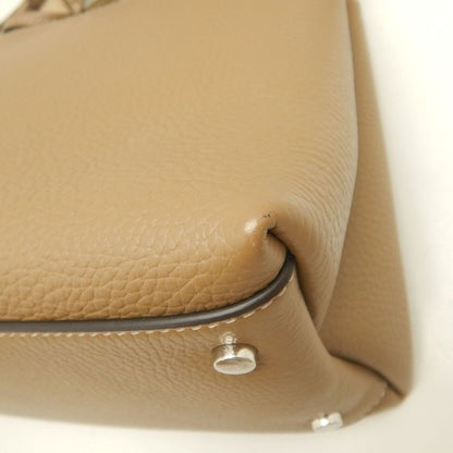 TOD’S トッズ Tタイムレス マイクロ ハンドバッグ レザー ブラウン レディース /253832【中古】