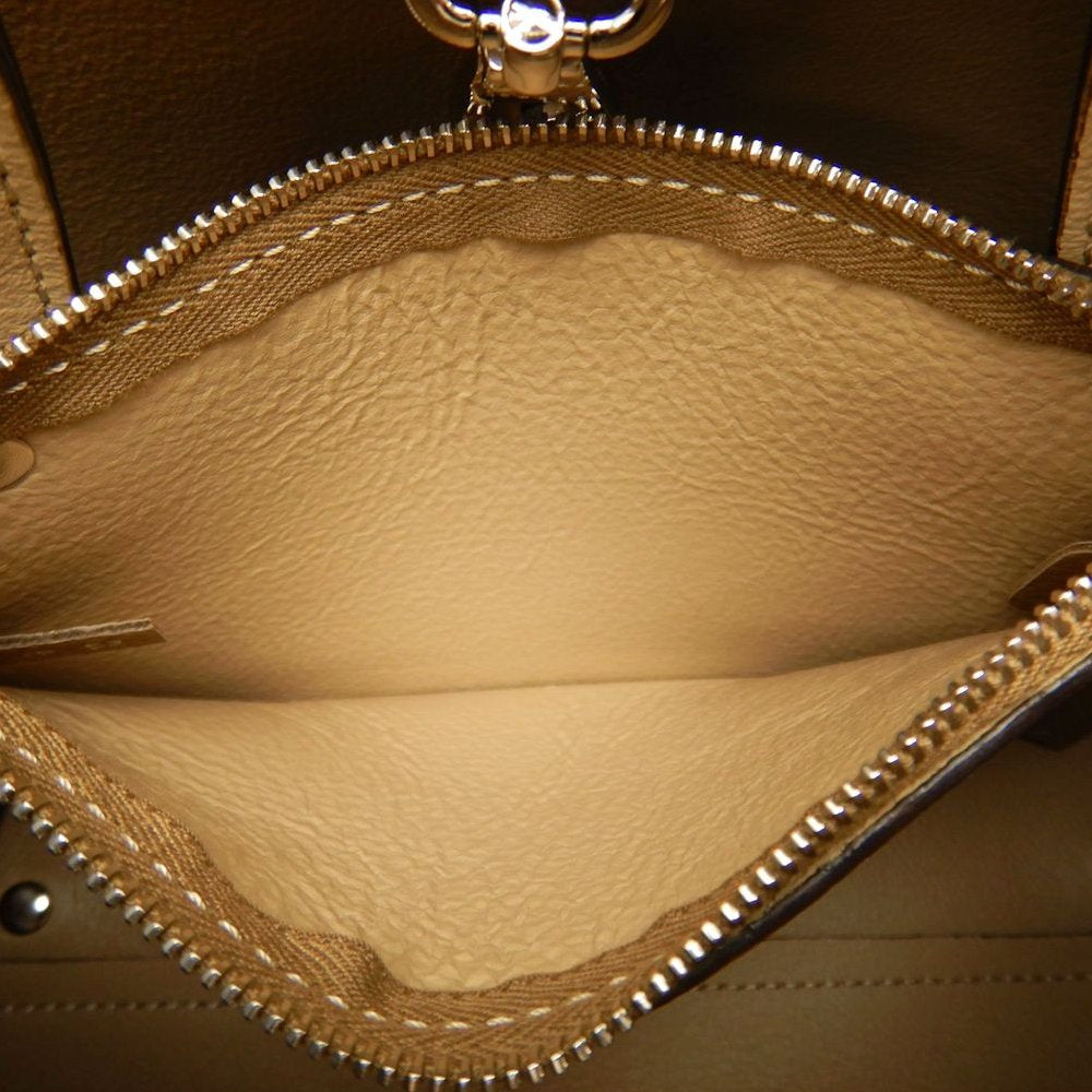 TOD’S トッズ Tタイムレス マイクロ ハンドバッグ レザー ブラウン レディース /253832【中古】