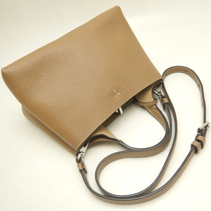 TOD’S トッズ Tタイムレス マイクロ ハンドバッグ レザー ブラウン レディース /253832【中古】