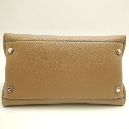 TOD’S トッズ Tタイムレス マイクロ ハンドバッグ レザー ブラウン レディース /253832【中古】