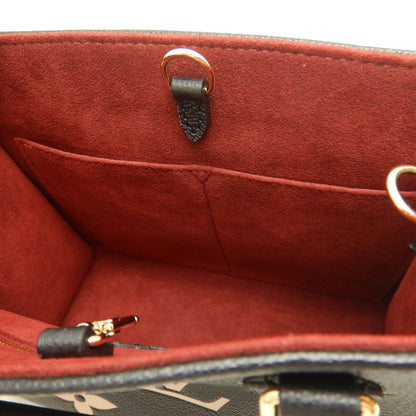LOUIS VUITTON ルイヴィトン バイカラーモノグラム オンザゴーPM M45659 ハンドバッグ ブラック アンプラント ベージュ レディース /253836【中古】