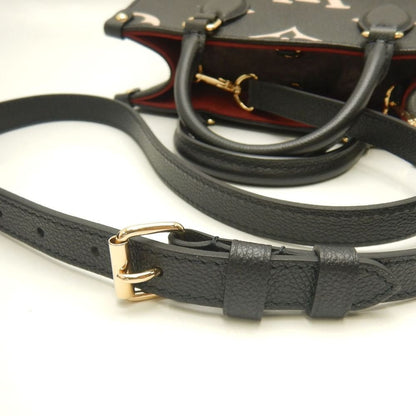 LOUIS VUITTON ルイヴィトン バイカラーモノグラム オンザゴーPM M45659 ハンドバッグ ブラック アンプラント ベージュ レディース /253836【中古】