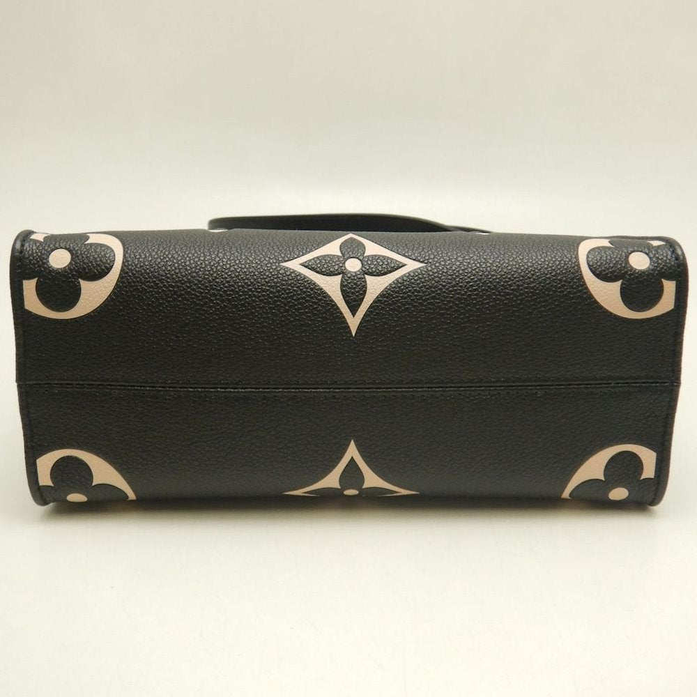 LOUIS VUITTON ルイヴィトン バイカラーモノグラム オンザゴーPM M45659 ハンドバッグ ブラック アンプラント ベージュ レディース /253836【中古】