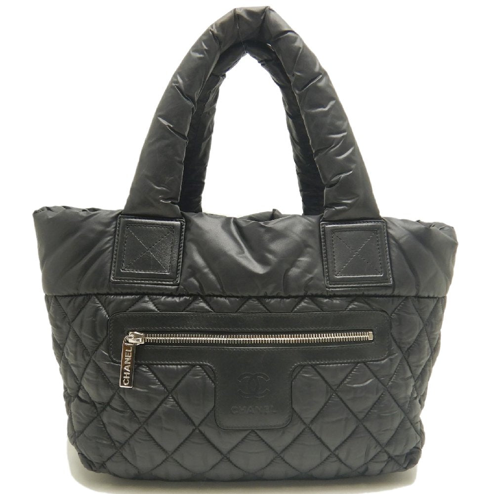 CHANEL シャネル コココクーンPM A48610 トートバッグ ナイロン ブラック レディース /253839【中古】