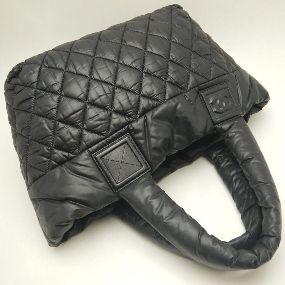CHANEL シャネル コココクーンPM A48610 トートバッグ ナイロン ブラック レディース /253839【中古】