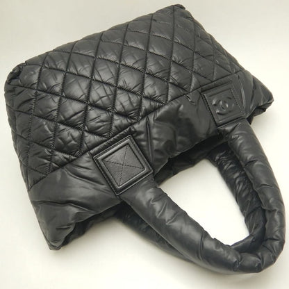 CHANEL シャネル コココクーンPM A48610 トートバッグ ナイロン ブラック レディース /253839【中古】