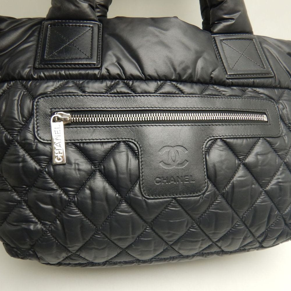 CHANEL シャネル コココクーンPM A48610 トートバッグ ナイロン ブラック レディース /253839【中古】