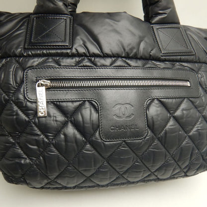 CHANEL シャネル コココクーンPM A48610 トートバッグ ナイロン ブラック レディース /253839【中古】