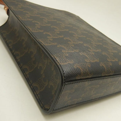 CELINE セリーヌ ミニバーティカルカバ トリオンフ 194372BZK ハンドバッグ コーティングキャンバス タン レディース /253840【中古】
