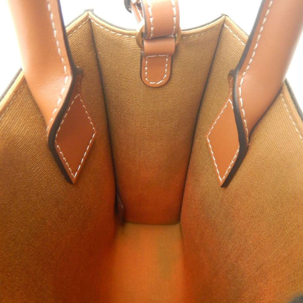 CELINE セリーヌ ミニバーティカルカバ トリオンフ 194372BZK ハンドバッグ コーティングキャンバス タン レディース /253840【中古】