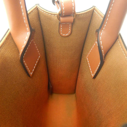 CELINE セリーヌ ミニバーティカルカバ トリオンフ 194372BZK ハンドバッグ コーティングキャンバス タン レディース /253840【中古】