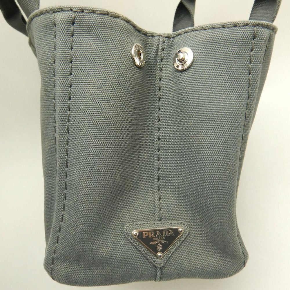 PRADA プラダ カナパ 1BG439 トートバッグ キャンバス ARDESIA レディース /253841【中古】