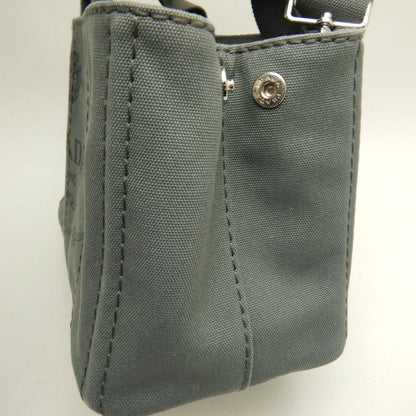 PRADA プラダ カナパ 1BG439 トートバッグ キャンバス ARDESIA レディース /253841【中古】