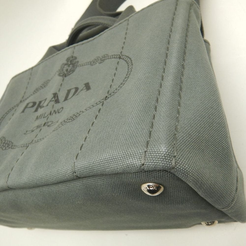 PRADA プラダ カナパ 1BG439 トートバッグ キャンバス ARDESIA レディース /253841【中古】