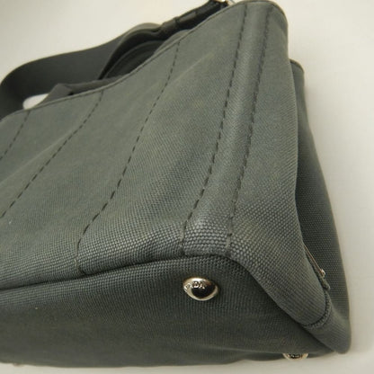 PRADA プラダ カナパ 1BG439 トートバッグ キャンバス ARDESIA レディース /253841【中古】