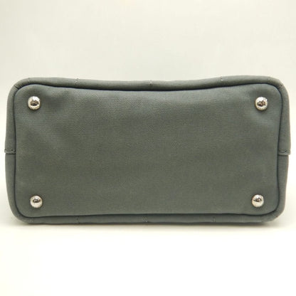 PRADA プラダ カナパ 1BG439 トートバッグ キャンバス ARDESIA レディース /253841【中古】