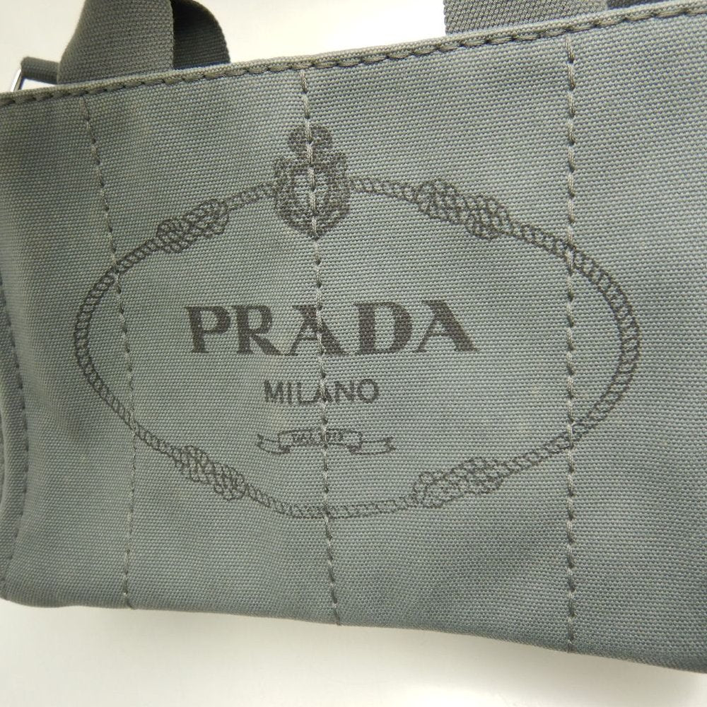 PRADA プラダ カナパ 1BG439 トートバッグ キャンバス ARDESIA レディース /253841【中古】