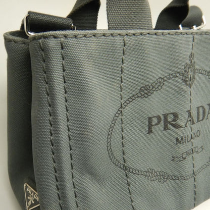 PRADA プラダ カナパ 1BG439 トートバッグ キャンバス ARDESIA レディース /253841【中古】