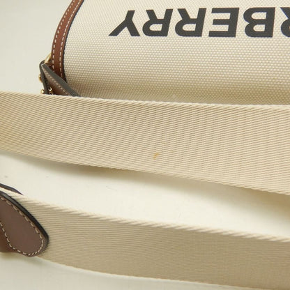 BURBERRY バーバリー ホースフェリー プリント 80302491 ショルダーバッグ キャンバスxレザー ナチュラル タン レディース /253842【中古】