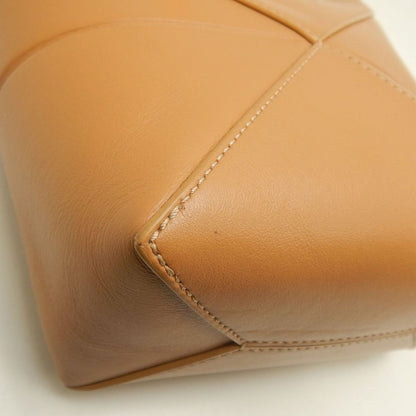 LOEWE ロエベ パズルフォルド トートミニ A657V25X01 トートバッグ シャイニーカーフ ウォームデザート レディース /253844【中古】