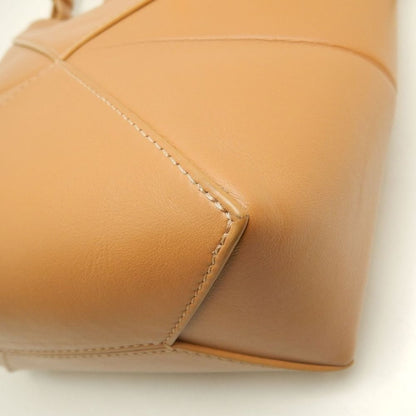 LOEWE ロエベ パズルフォルド トートミニ A657V25X01 トートバッグ シャイニーカーフ ウォームデザート レディース /253844【中古】