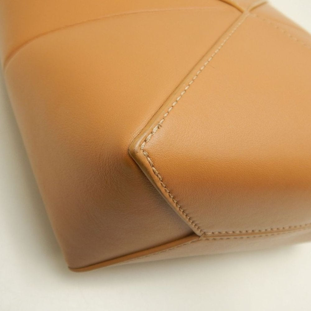 LOEWE ロエベ パズルフォルド トートミニ A657V25X01 トートバッグ シャイニーカーフ ウォームデザート レディース /253844【中古】