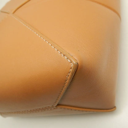 LOEWE ロエベ パズルフォルド トートミニ A657V25X01 トートバッグ シャイニーカーフ ウォームデザート レディース /253844【中古】