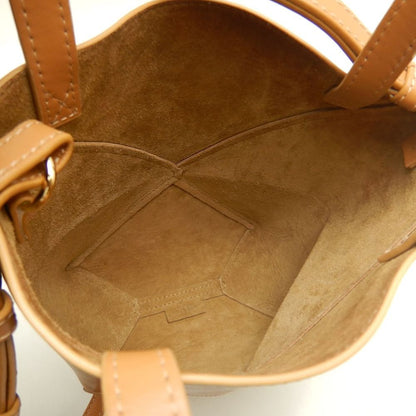 LOEWE ロエベ パズルフォルド トートミニ A657V25X01 トートバッグ シャイニーカーフ ウォームデザート レディース /253844【中古】