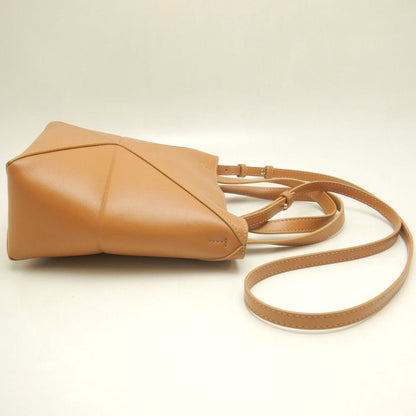 LOEWE ロエベ パズルフォルド トートミニ A657V25X01 トートバッグ シャイニーカーフ ウォームデザート レディース /253844【中古】