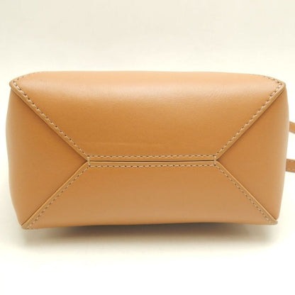 LOEWE ロエベ パズルフォルド トートミニ A657V25X01 トートバッグ シャイニーカーフ ウォームデザート レディース /253844【中古】