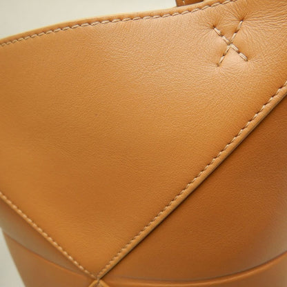 LOEWE ロエベ パズルフォルド トートミニ A657V25X01 トートバッグ シャイニーカーフ ウォームデザート レディース /253844【中古】