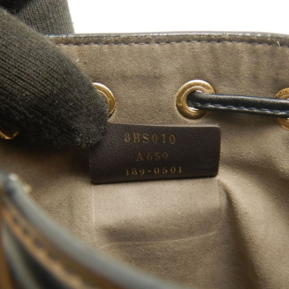 FENDI フェンディ モントレゾールミニ ズッカ 8BS010A659F13VK ショルダーバッグ カーフ ブラウン レディース /253846【中古】